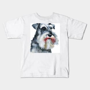 Standard Schnauzer Watercolor - Dog Lovers Kids T-Shirt